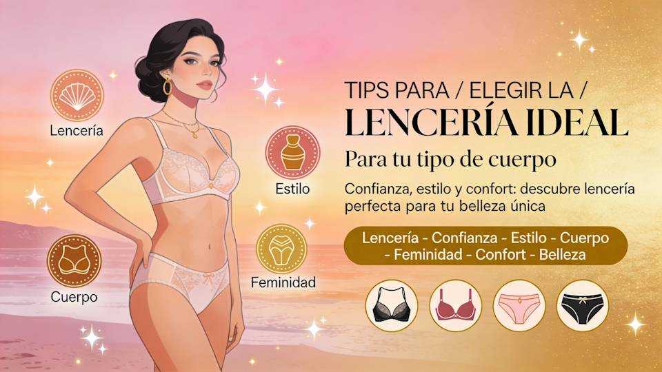 Tips para elegir lencería femenina ideal para tu tipo de cuerpo